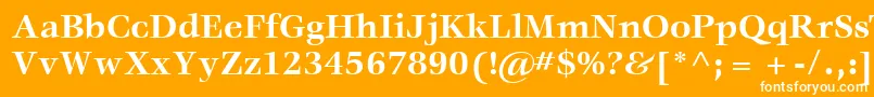 ItcVeljovicLtBold Font – White Fonts on Orange Background