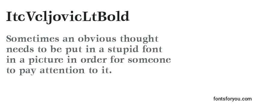 ItcVeljovicLtBold-fontti
