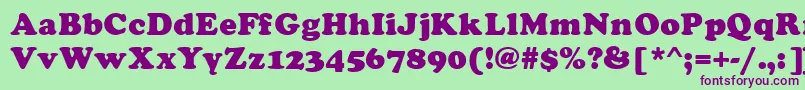 Asylbekm21cooper.Kz Font – Purple Fonts on Green Background