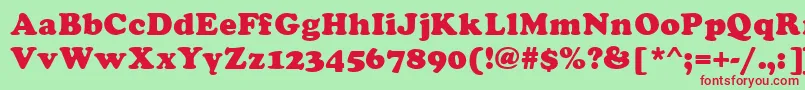 Asylbekm21cooper.Kz Font – Red Fonts on Green Background