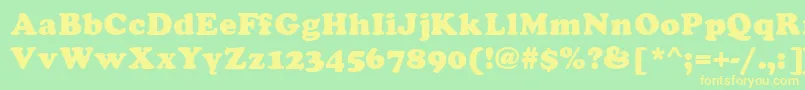 Asylbekm21cooper.Kz Font – Yellow Fonts on Green Background