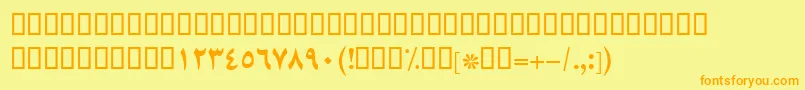 En savoir plus sur la police BZarBold Police BZarBold – polices orange sur fond jaune