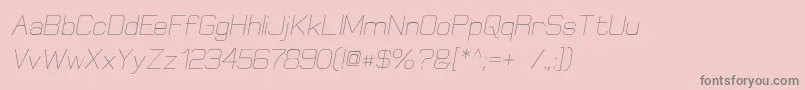 fuente ElgethyOblique – Fuentes Grises Sobre Fondo Rosa