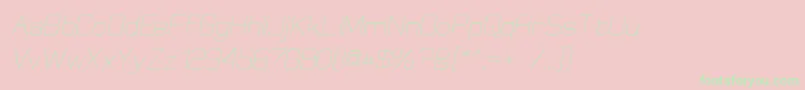 ElgethyOblique Font – Green Fonts on Pink Background