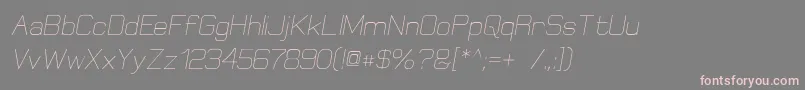 ElgethyOblique Font – Pink Fonts on Gray Background