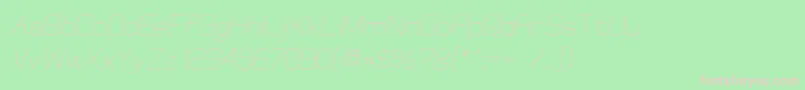 ElgethyOblique Font – Pink Fonts on Green Background
