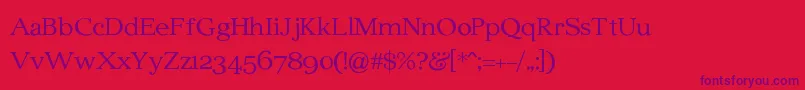 EdmundsburySerif Font – Purple Fonts on Red Background