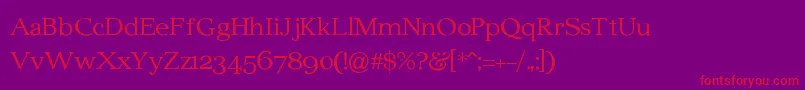 EdmundsburySerif Font – Red Fonts on Purple Background