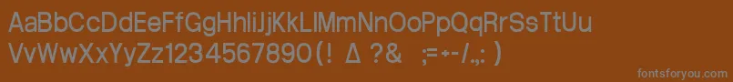 Шрифт Arctik3 – серые шрифты на коричневом фоне
