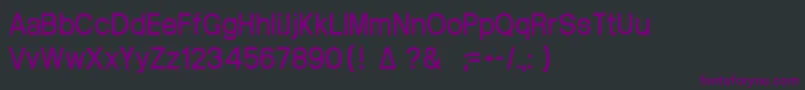 Czcionka Arctik3 – fioletowe czcionki na czarnym tle