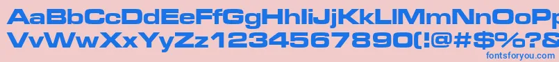 fuente Microgrammadeebolext – Fuentes Azules Sobre Fondo Rosa