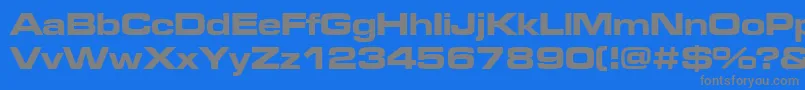 fuente Microgrammadeebolext – Fuentes Grises Sobre Fondo Azul