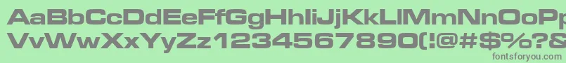 Microgrammadeebolext Font – Gray Fonts on Green Background