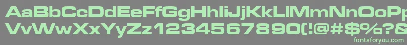 Microgrammadeebolext Font – Green Fonts on Gray Background