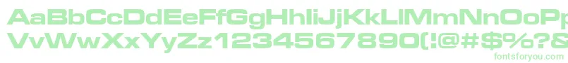 Microgrammadeebolext Font – Green Fonts on White Background
