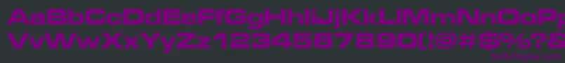 Microgrammadeebolext Font – Purple Fonts on Black Background