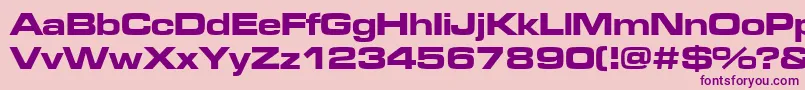 Microgrammadeebolext Font – Purple Fonts on Pink Background