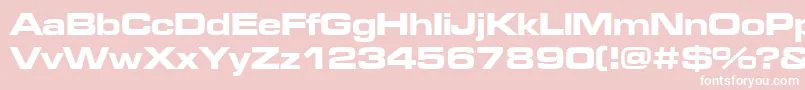 Microgrammadeebolext Font – White Fonts on Pink Background