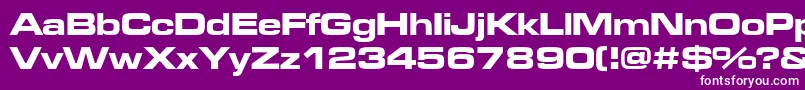 Microgrammadeebolext Font – White Fonts on Purple Background