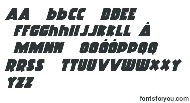 Racketsquadital font – polish Fonts