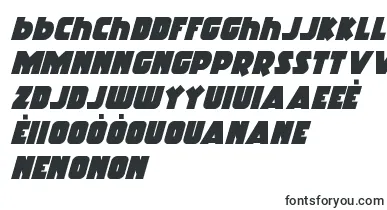Racketsquadital font – creole Fonts