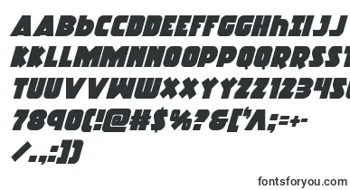 Racketsquadital font – paper Fonts