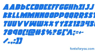 Racketsquadital font – Blue Fonts On White Background