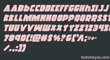 Racketsquadital font – Pink Fonts On Black Background