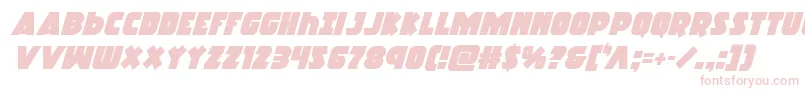 Racketsquadital Font – Pink Fonts on White Background