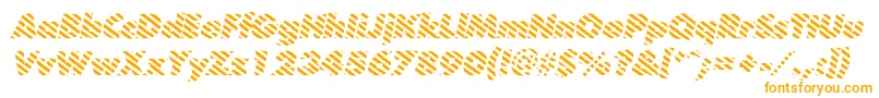Czcionka BarberpoleitalicItalic – pomarańczowe czcionki