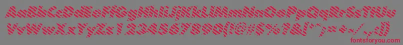 fuente BarberpoleitalicItalic – Fuentes Rojas Sobre Fondo Gris