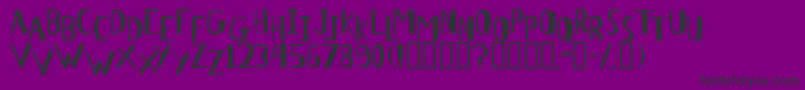 AntelopeH Font – Black Fonts on Purple Background