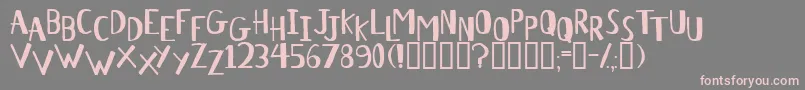 AntelopeH Font – Pink Fonts on Gray Background