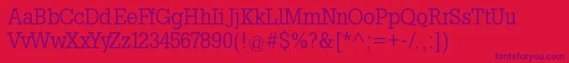 Slabtallx Font – Purple Fonts on Red Background