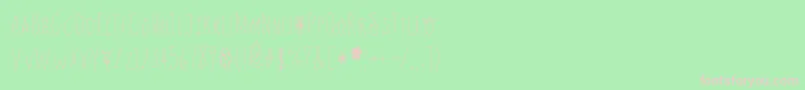 Talltulips Font – Pink Fonts on Green Background