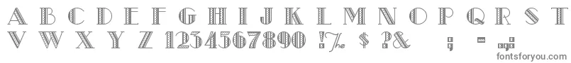 フォントMetroRe – 白い背景に灰色の文字