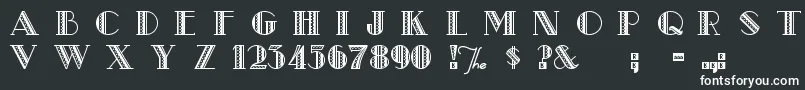 Шрифт MetroRe – белые шрифты