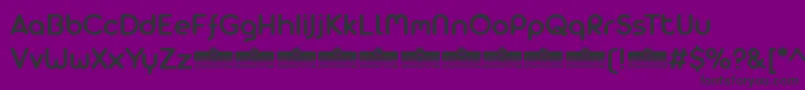 フォントAristaProAlternateSemiboldTrial – 紫の背景に黒い文字