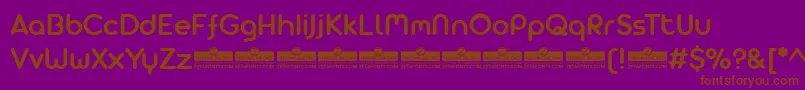 AristaProAlternateSemiboldTrial Font – Brown Fonts on Purple Background