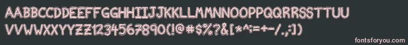 NvscriptEdb Font – Pink Fonts on Black Background