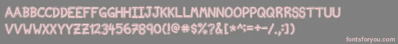 NvscriptEdb Font – Pink Fonts on Gray Background