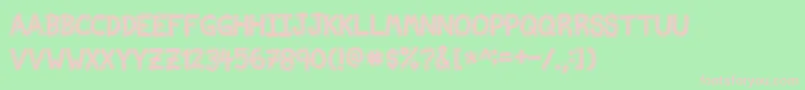 NvscriptEdb Font – Pink Fonts on Green Background