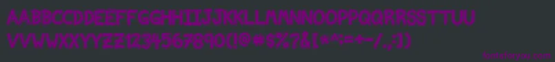 NvscriptEdb Font – Purple Fonts on Black Background