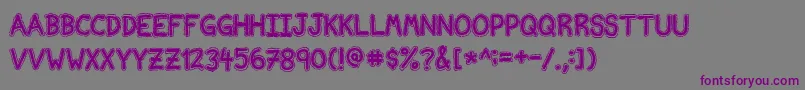 NvscriptEdb-Schriftart – Violette Schriften auf grauem Hintergrund