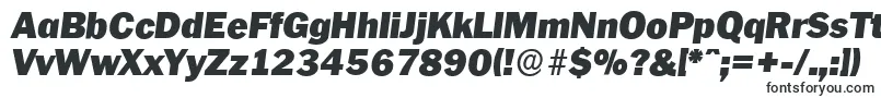 PlymouthserialBlackItalic-fontti – erittäin leveät fontit