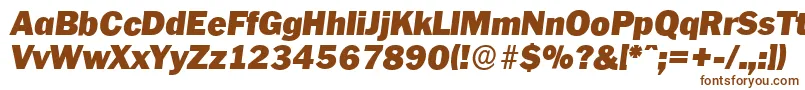 Шрифт PlymouthserialBlackItalic – коричневые шрифты