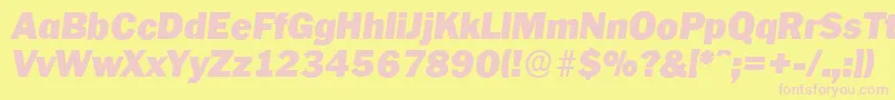 En savoir plus sur la police PlymouthserialBlackItalic Police PlymouthserialBlackItalic – polices roses sur fond jaune