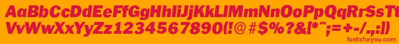 fuente PlymouthserialBlackItalic – Fuentes Rojas Sobre Fondo Naranja