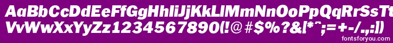 Więcej informacji o czcionce PlymouthserialBlackItalic Czcionka PlymouthserialBlackItalic – białe czcionki na fioletowym tle
