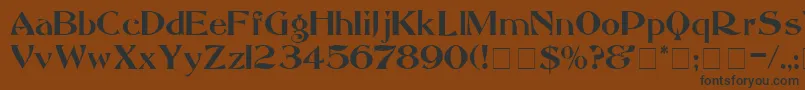 MandritaDisplaySsi Font – Black Fonts on Brown Background